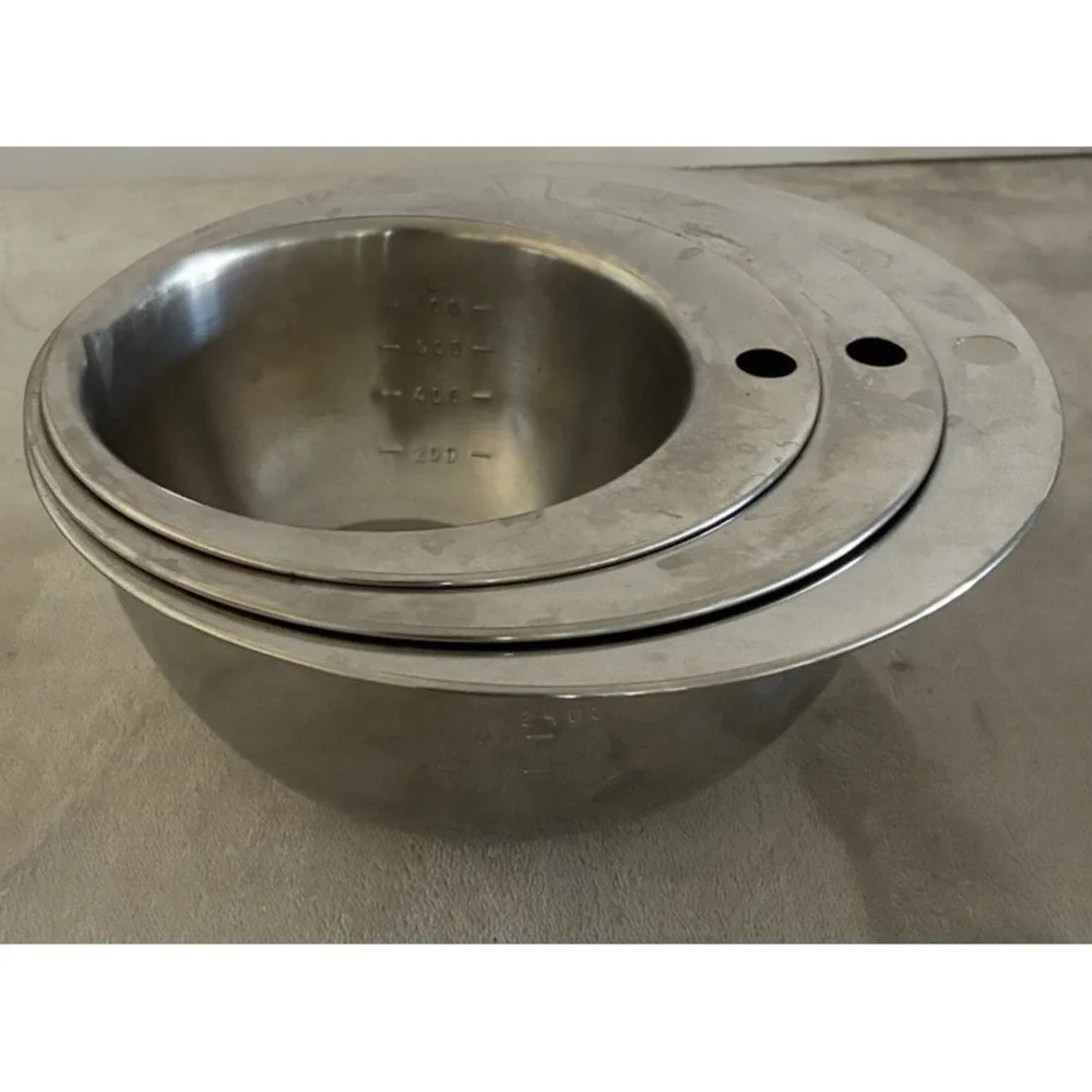 Mixing Bowl Set Nesting‎ Measuring Bowls Stainless Steel 1/1.5/2.5 qt